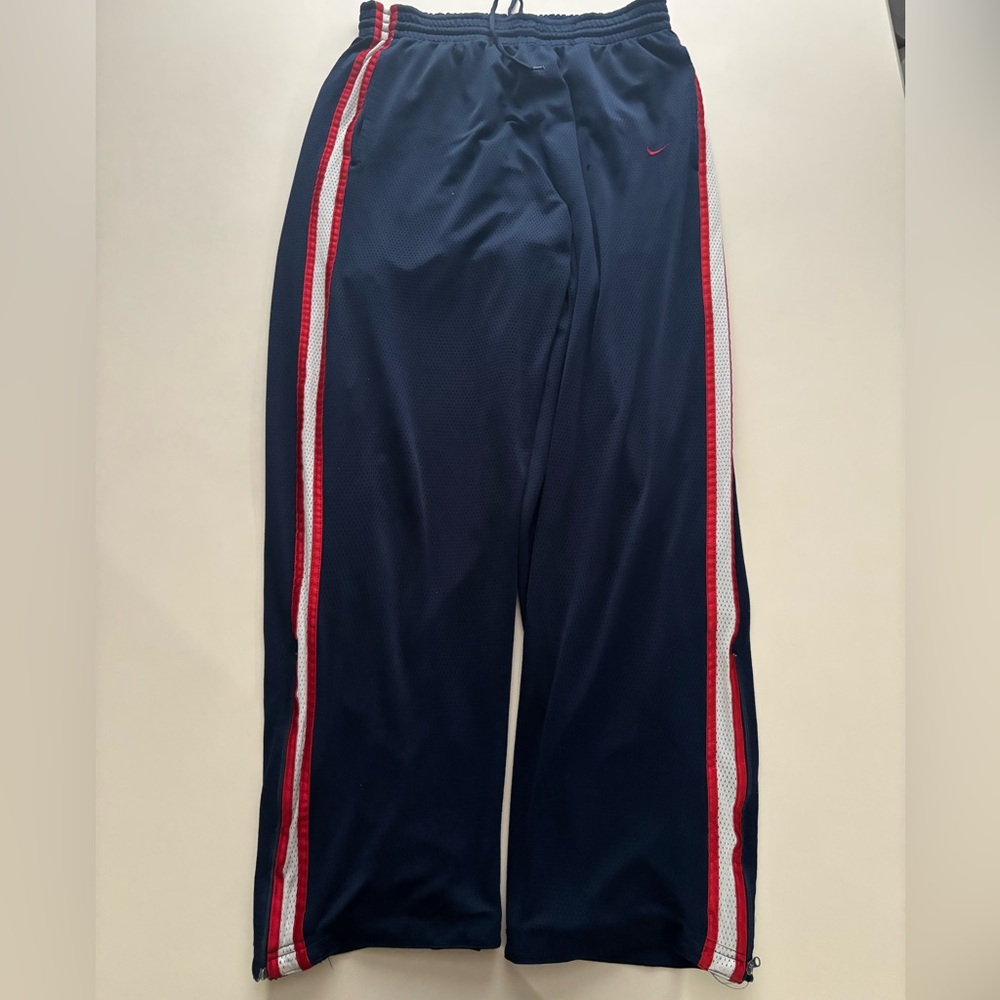 Nike Dark Blue Pants with Red and White Accents
